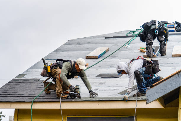 Professional Roofing technician working in Rose Hill, IA